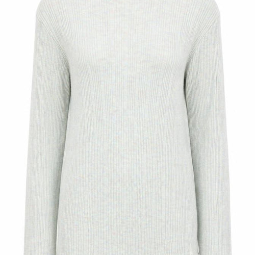 New Look Women’s Green Mock Neck Ribbed Knit Pullover Jumper Size 10