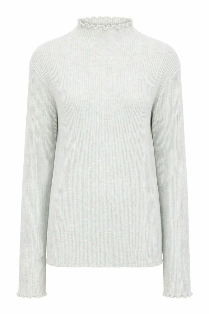 New Look Women’s Green Mock Neck Ribbed Knit Pullover Jumper Size 10