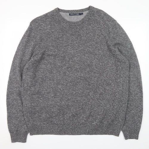 Woolovers Men's Grey Cotton Crew Neck Jumper XL