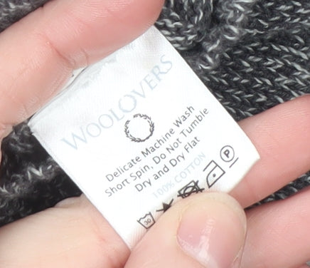 Woolovers Men's Grey Cotton Crew Neck Jumper XL