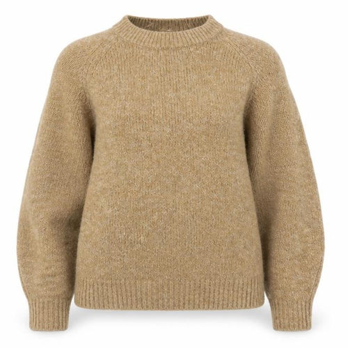 Mango Women Beige Wool Blend Pullover Jumper XS Classic Knit