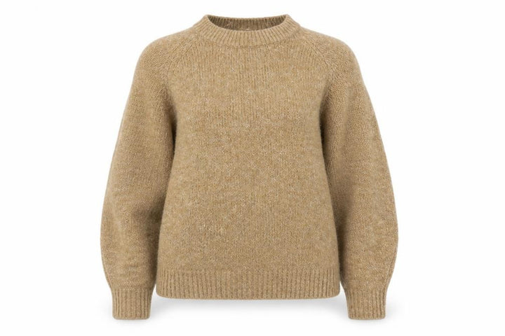 Mango Women Beige Wool Blend Pullover Jumper XS Classic Knit