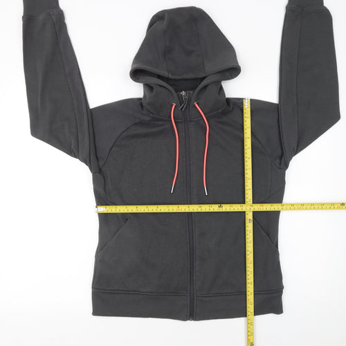 Crane Women’s Black Full Zip Hoodie M Polyester Cotton Blend
