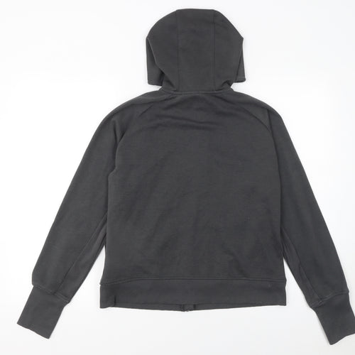 Crane Women’s Black Full Zip Hoodie M Polyester Cotton Blend