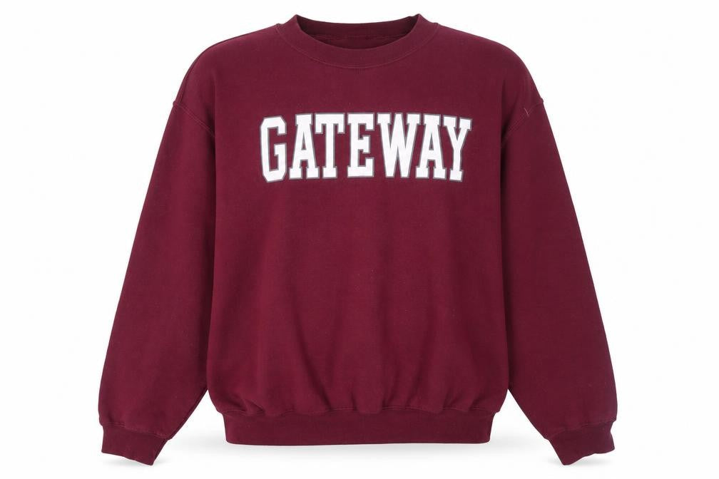 MV Sport Women's Burgundy Gateway Sweatshirt L Cotton Blend