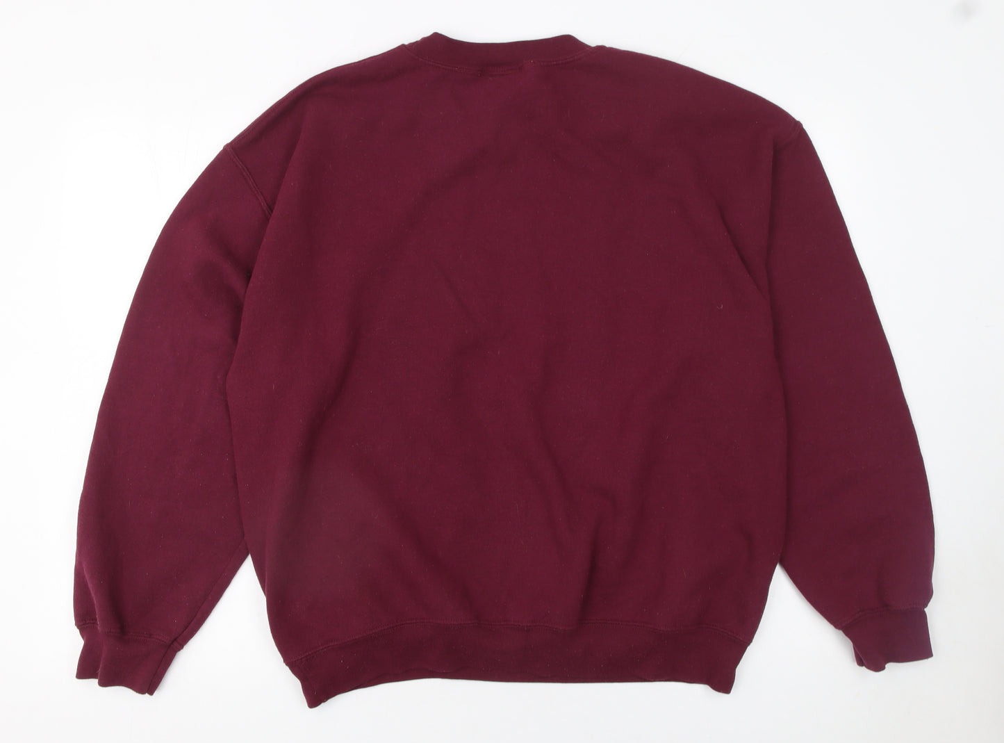MV Sport Women's Burgundy Gateway Sweatshirt L Cotton Blend