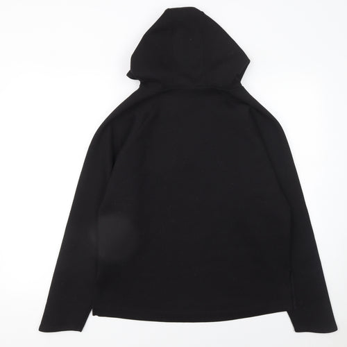 Marks and Spencer Womens Black Size 12 Pullover Hoodie Sweatshirt