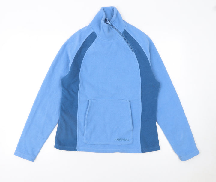 Harry Hall Men's Blue Fleece 1/4 Zip Pullover Sweatshirt Size M