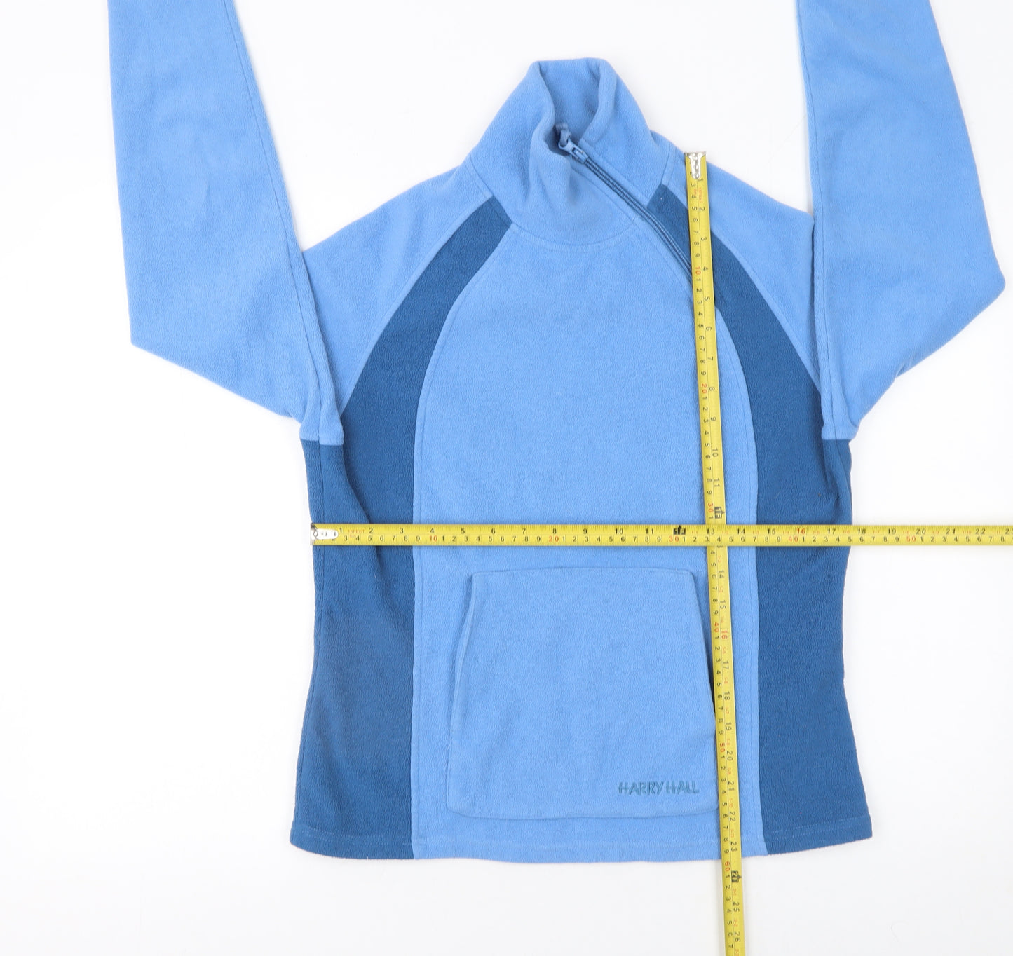 Harry Hall Men's Blue Fleece 1/4 Zip Pullover Sweatshirt Size M