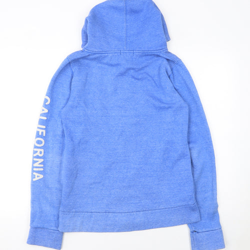 Exhibit Womens Blue Full Zip Hoodie Size 14 California Print