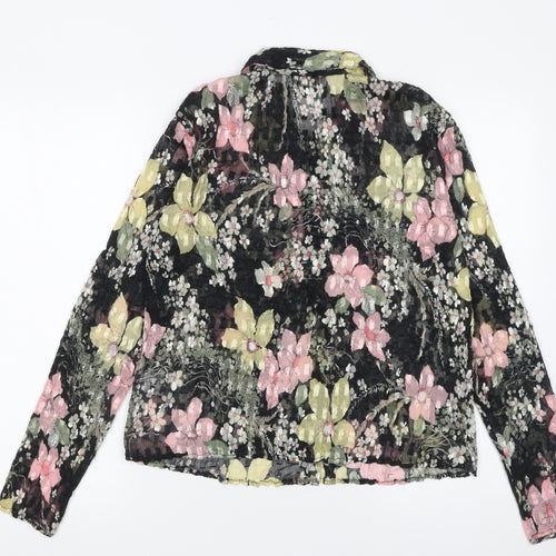 Phase Eight Women's Multicoloured Floral Button-Up Blouse Size M