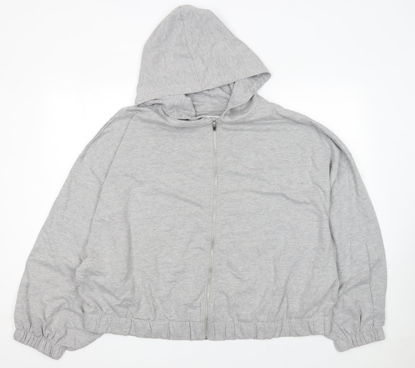 Simply Be Women’s Grey Full Zip Hooded Sweatshirt Size 28