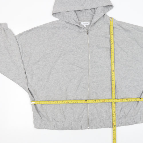 Simply Be Women’s Grey Full Zip Hooded Sweatshirt Size 28