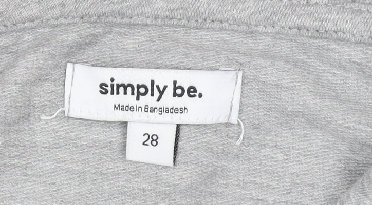 Simply Be Women’s Grey Full Zip Hooded Sweatshirt Size 28