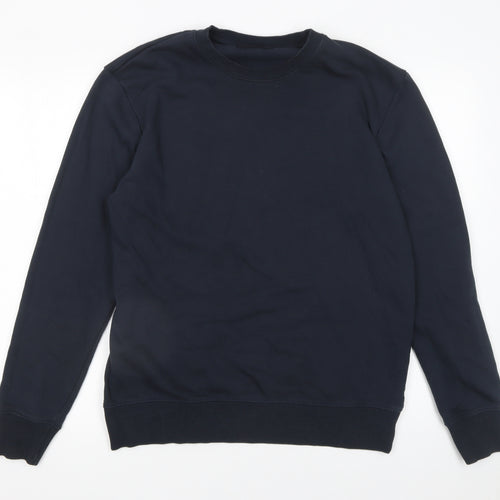 Dunnes Men’s Black Cotton Blend Crew Neck Sweatshirt Size M