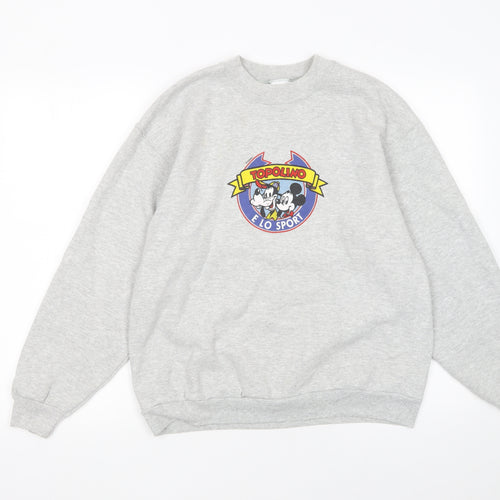 Fruit of the Loom Women’s Grey Topolino Disney Sweatshirt Medium