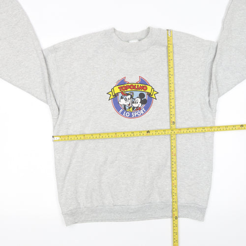 Fruit of the Loom Women’s Grey Topolino Disney Sweatshirt Medium