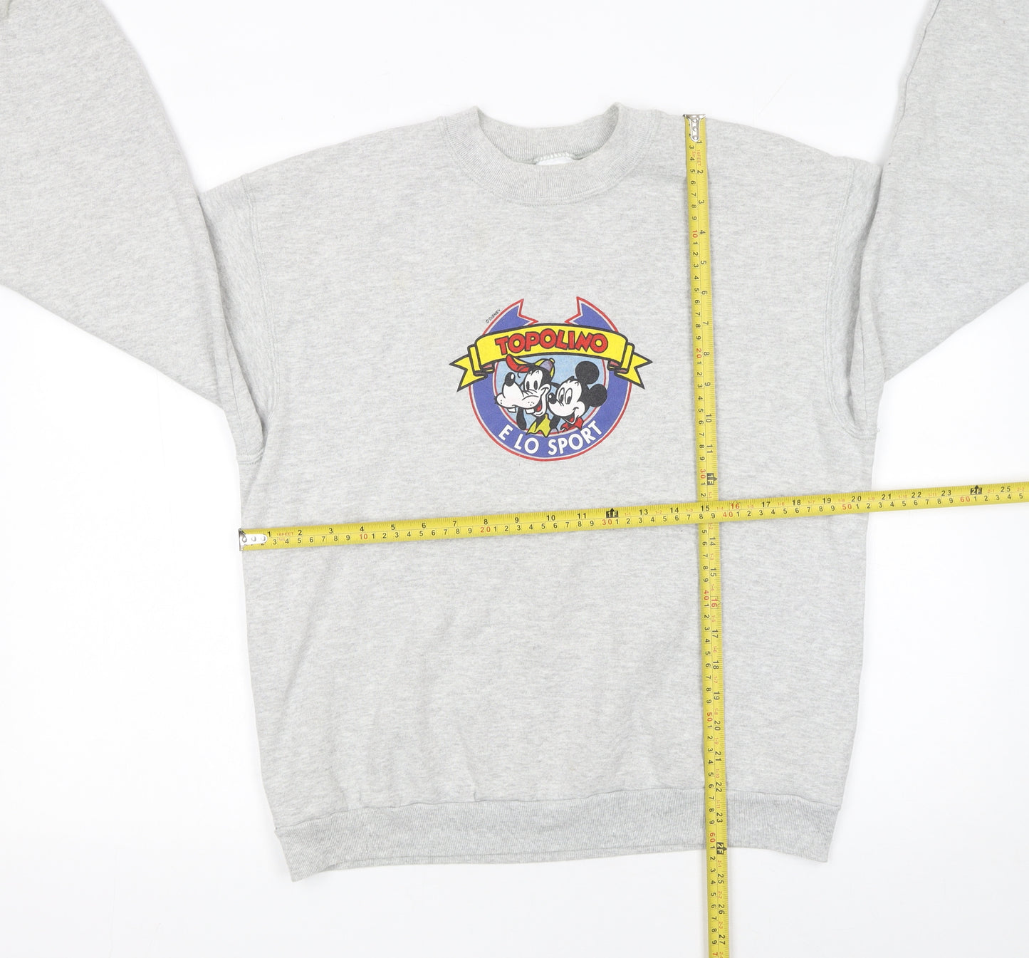 Fruit of the Loom Women’s Grey Topolino Disney Sweatshirt Medium