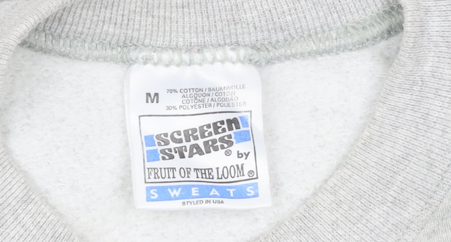 Fruit of the Loom Women’s Grey Topolino Disney Sweatshirt Medium