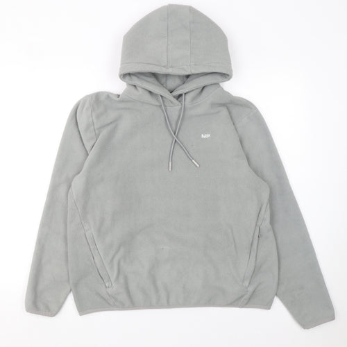 MP Women's Grey Fleece Pullover Hoodie Size M Relaxed Fit