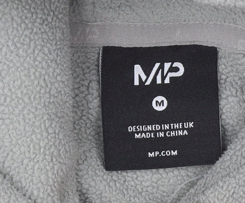 MP Women's Grey Fleece Pullover Hoodie Size M Relaxed Fit