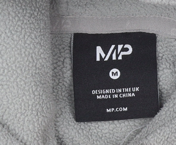 MP Women's Grey Fleece Pullover Hoodie Size M Relaxed Fit