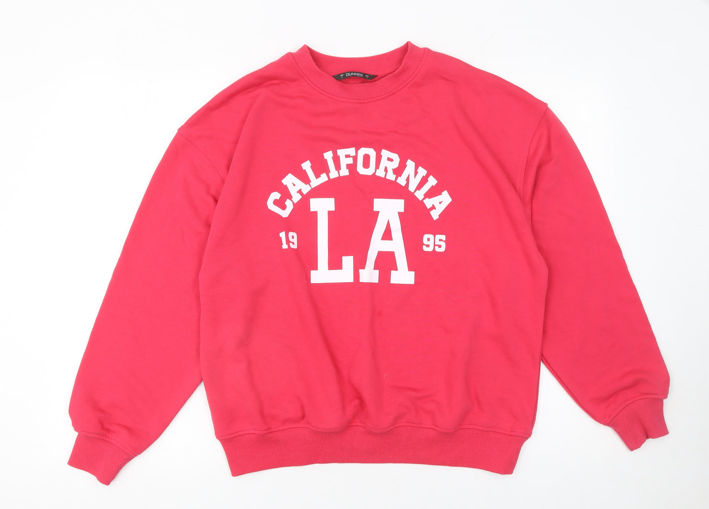 Dunnes Women’s Pink California LA 1995 Pullover Sweatshirt Size S