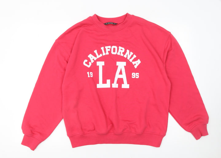 Dunnes Women’s Pink California LA 1995 Pullover Sweatshirt Size S
