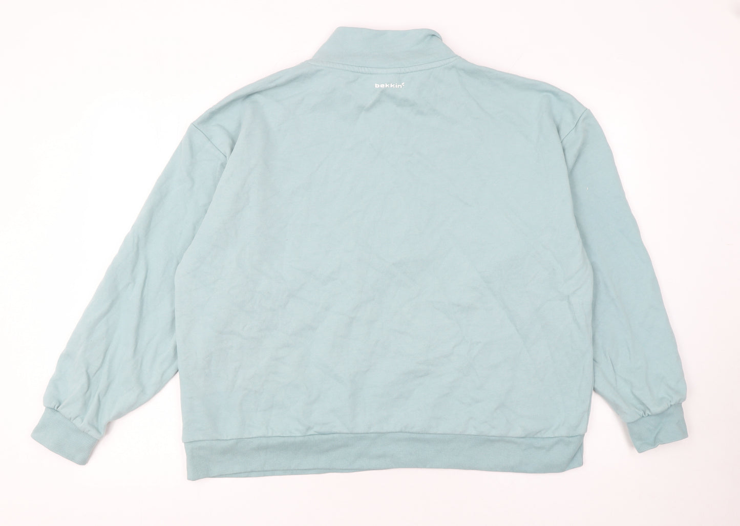 Bekkin Men's Blue 2XL Half Zip Sweatshirt Long Sleeve Regular Fit