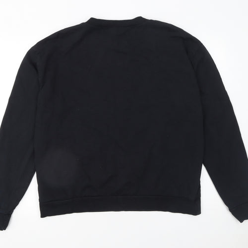 ASOS Women Black Size 16 Pullover Sweatshirt Long Sleeve
