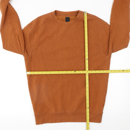 New Look Men’s Brown M Pullover Sweatshirt Regular Fit Fleece