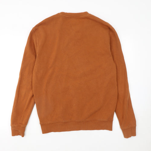 New Look Men’s Brown M Pullover Sweatshirt Regular Fit Fleece