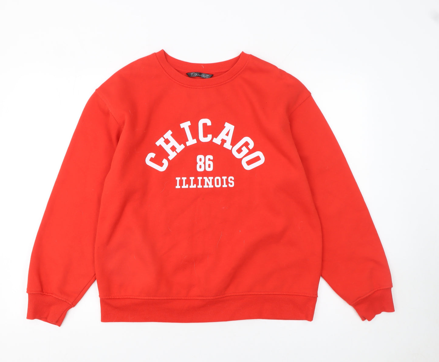 Dunnes Women’s Red Chicago 86 Illinois Pullover Sweatshirt Size S