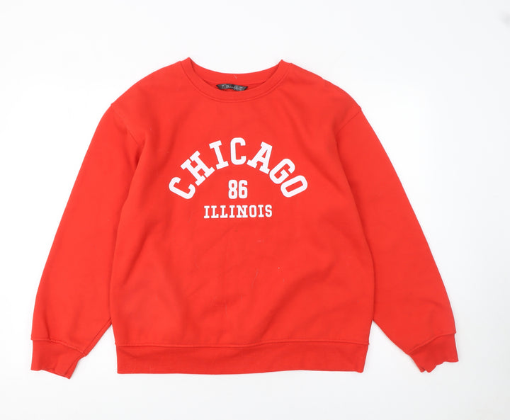 Dunnes Women’s Red Chicago 86 Illinois Pullover Sweatshirt Size S