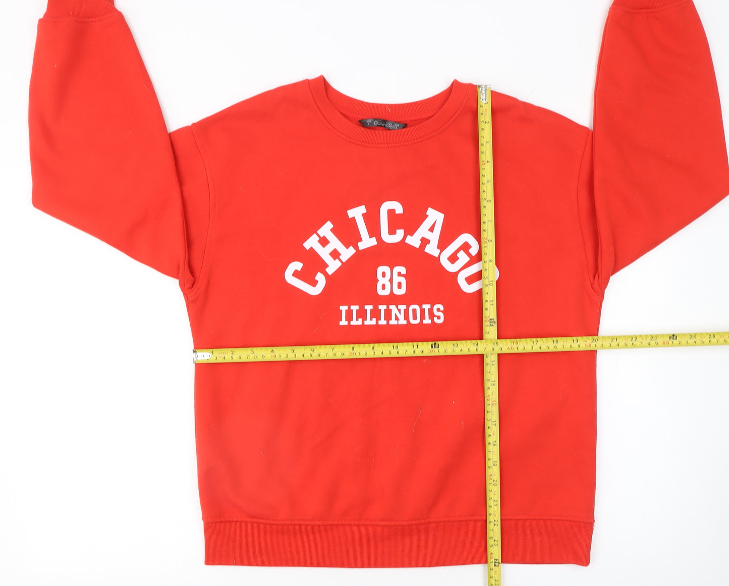 Dunnes Women’s Red Chicago 86 Illinois Pullover Sweatshirt Size S