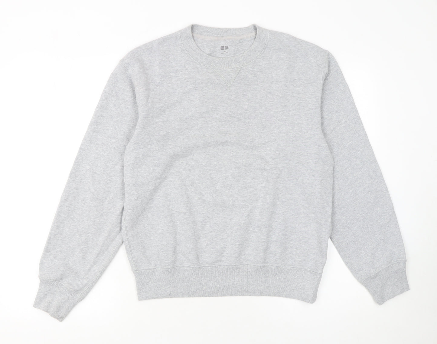 Uniqlo Men's Grey XS Pullover Crew Neck Sweatshirt
