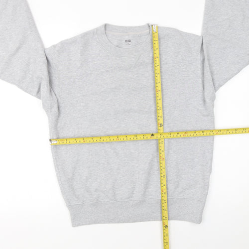 Uniqlo Men's Grey XS Pullover Crew Neck Sweatshirt