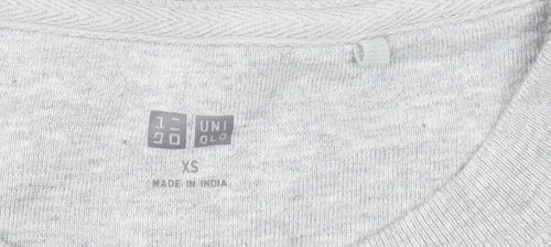 Uniqlo Men's Grey XS Pullover Crew Neck Sweatshirt
