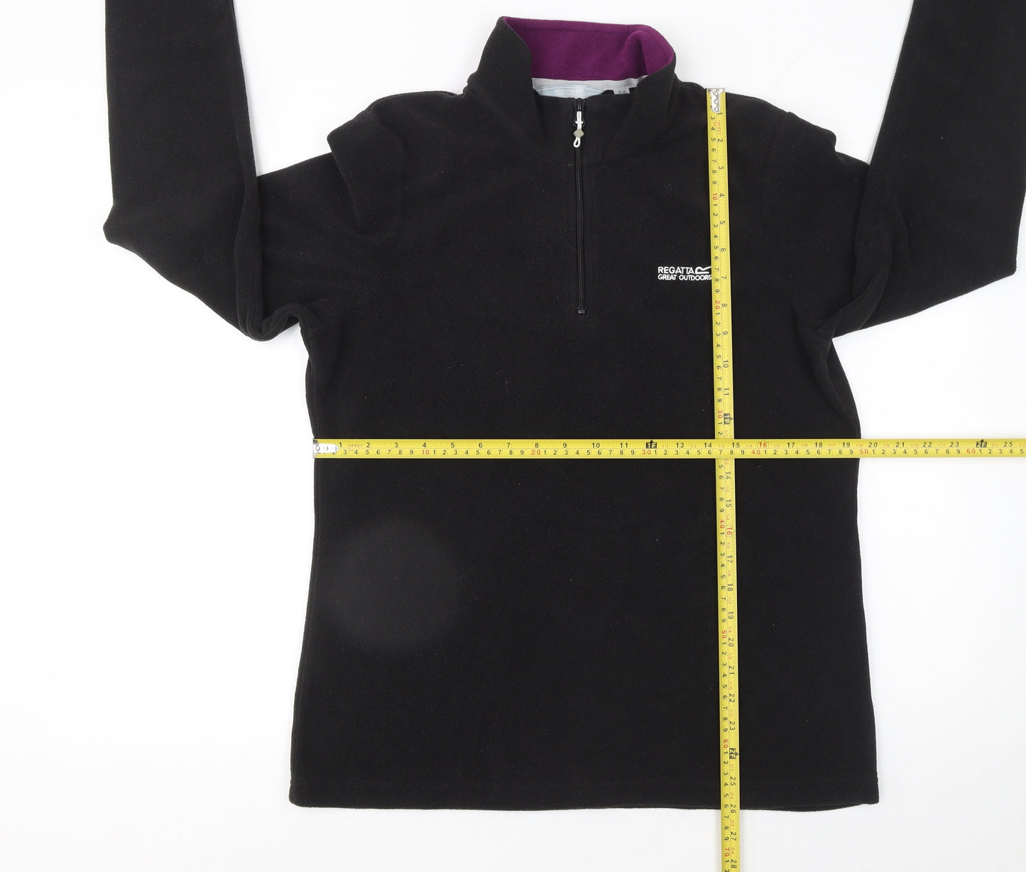 Regatta Great Outdoors Womens Black Fleece 1/2 Zip Pullover UK 14
