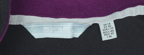 Regatta Great Outdoors Womens Black Fleece 1/2 Zip Pullover UK 14