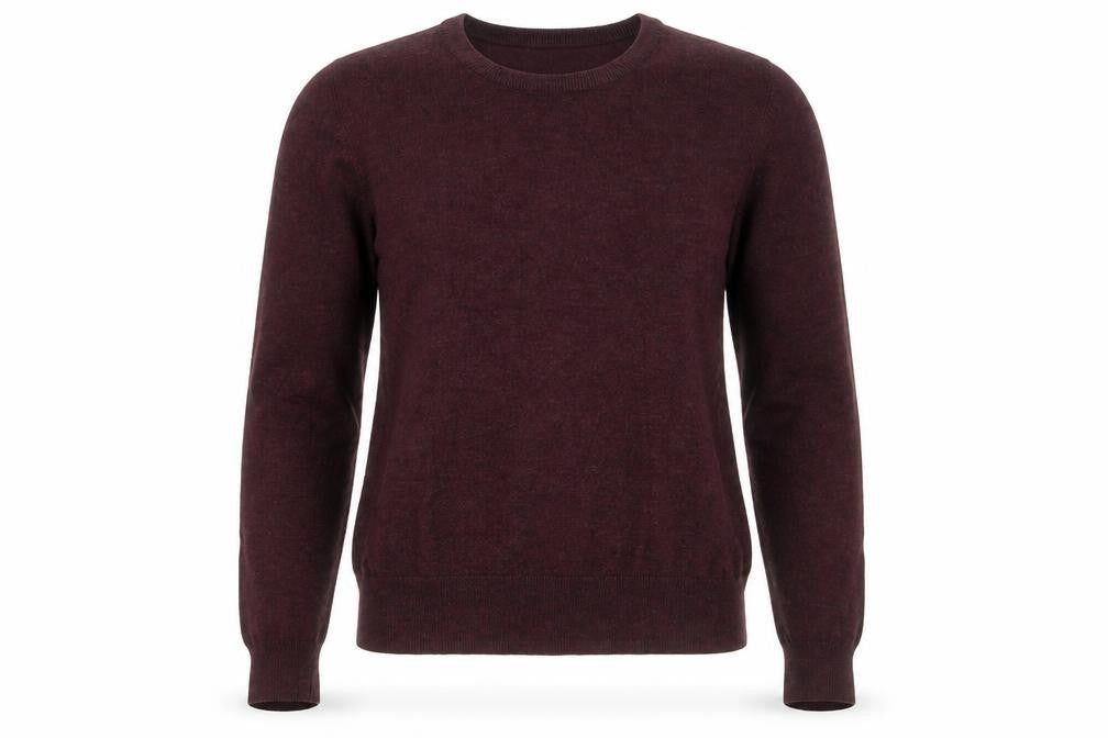Front view of H&M Women’s Brown XS Crew Neck Long Sleeve jumper