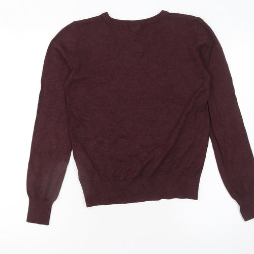 H&M Women’s Brown XS Crew Neck Long Sleeve Pullover Jumper