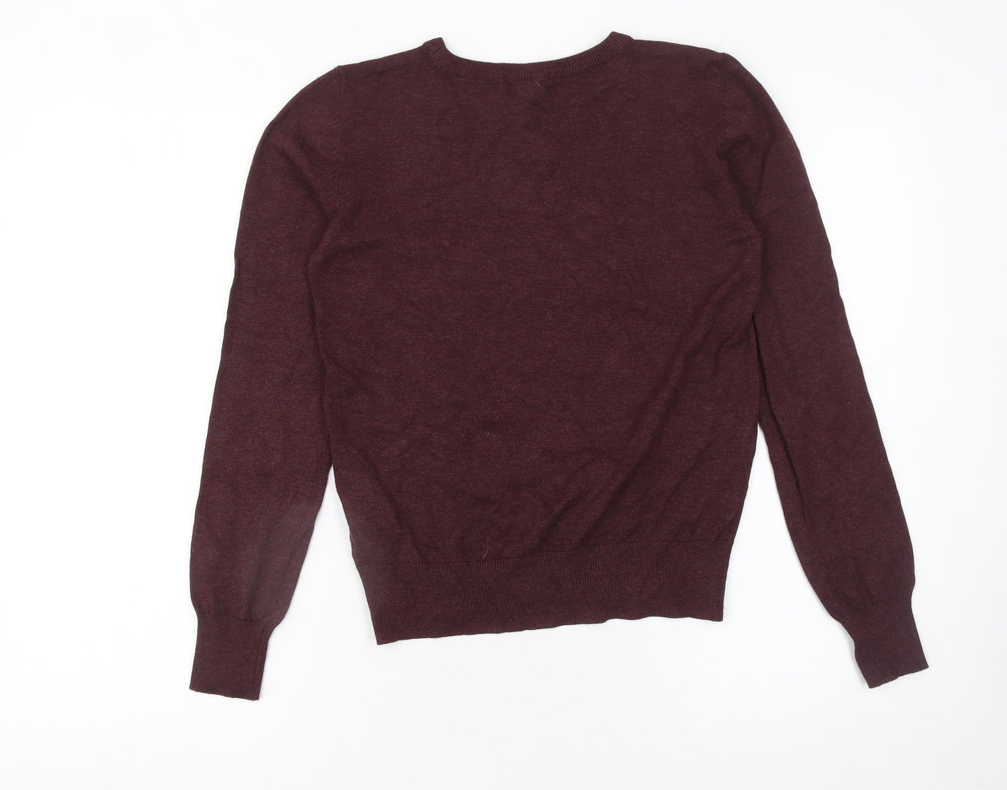 H&M Women’s Brown XS Crew Neck Long Sleeve Pullover Jumper