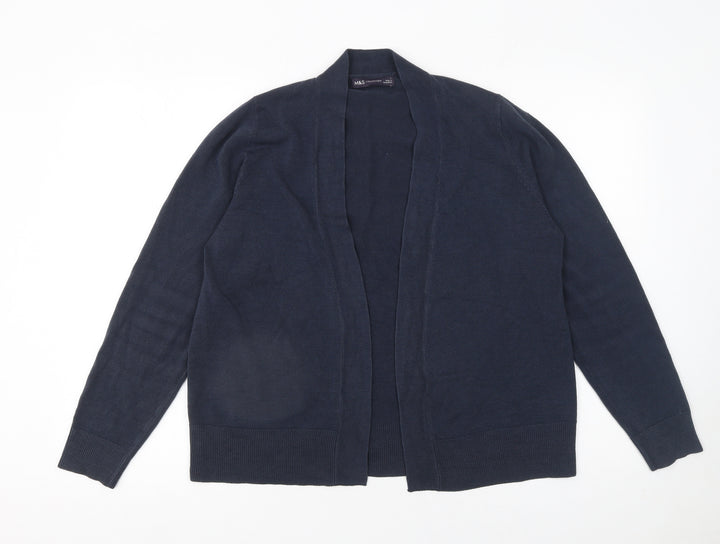 Marks and Spencer Women’s Blue Acrylic Knit Long Sleeve Cardigan L
