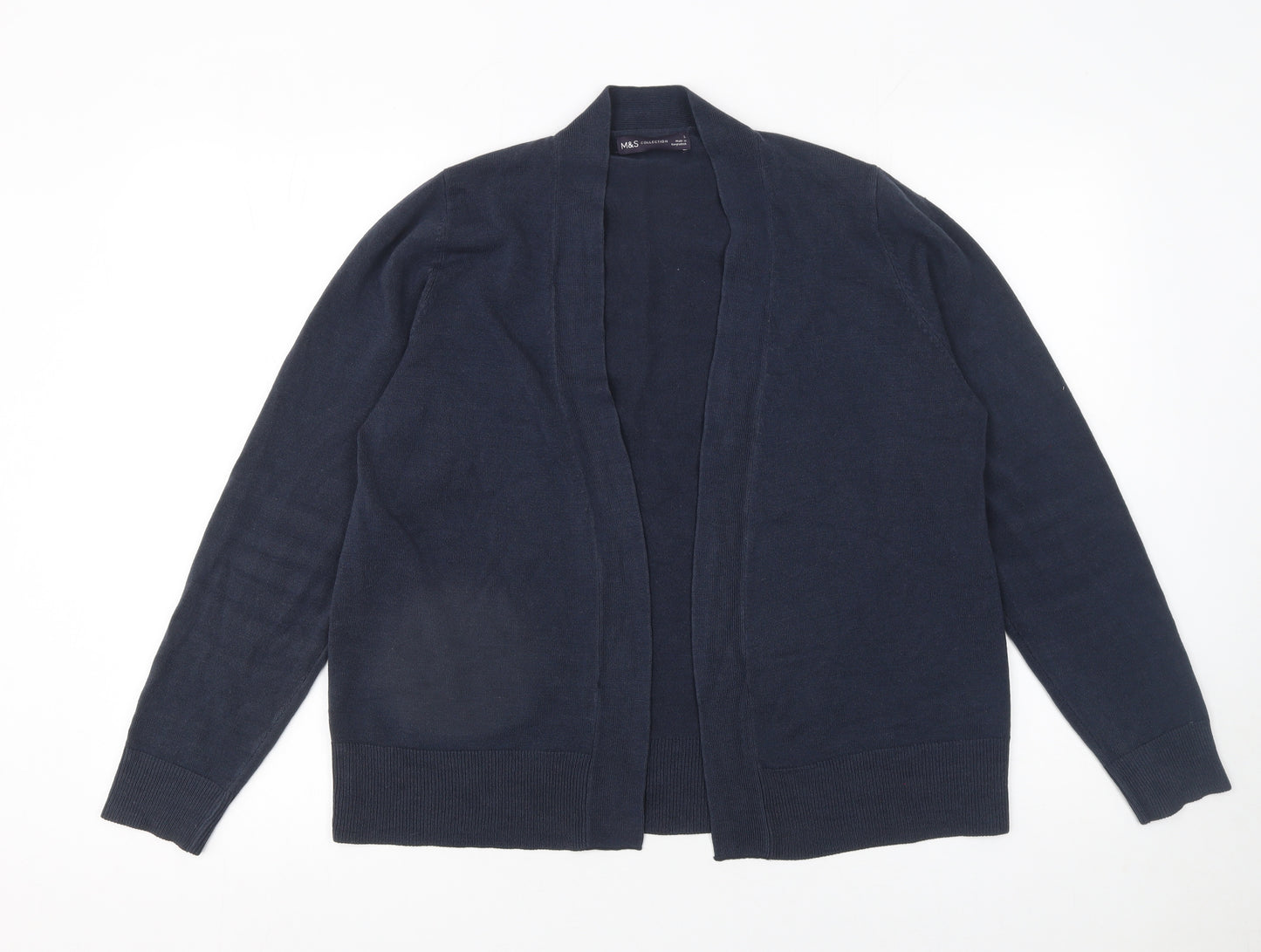 Marks and Spencer Women’s Blue Acrylic Knit Long Sleeve Cardigan L