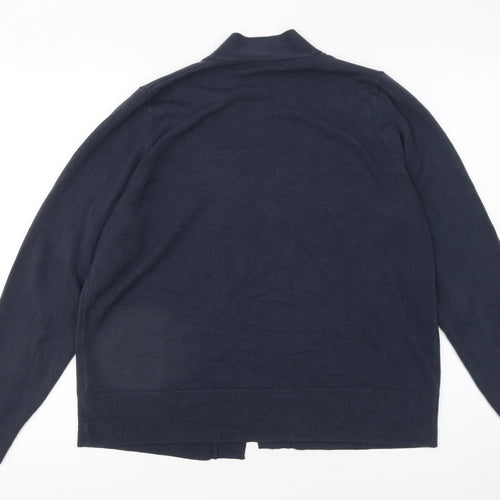 Marks and Spencer Women’s Blue Acrylic Knit Long Sleeve Cardigan L