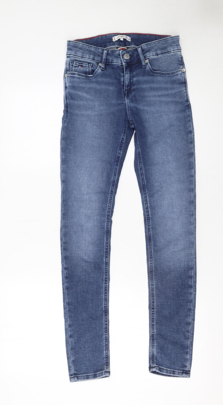 Tommy Hilfiger Boys Blue Skinny Jeans Size 164 Slim Fit Denim