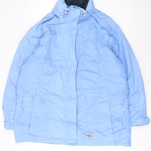 Arctic Storm Women Blue Size 18 Hooded Waterproof Parka Jacket