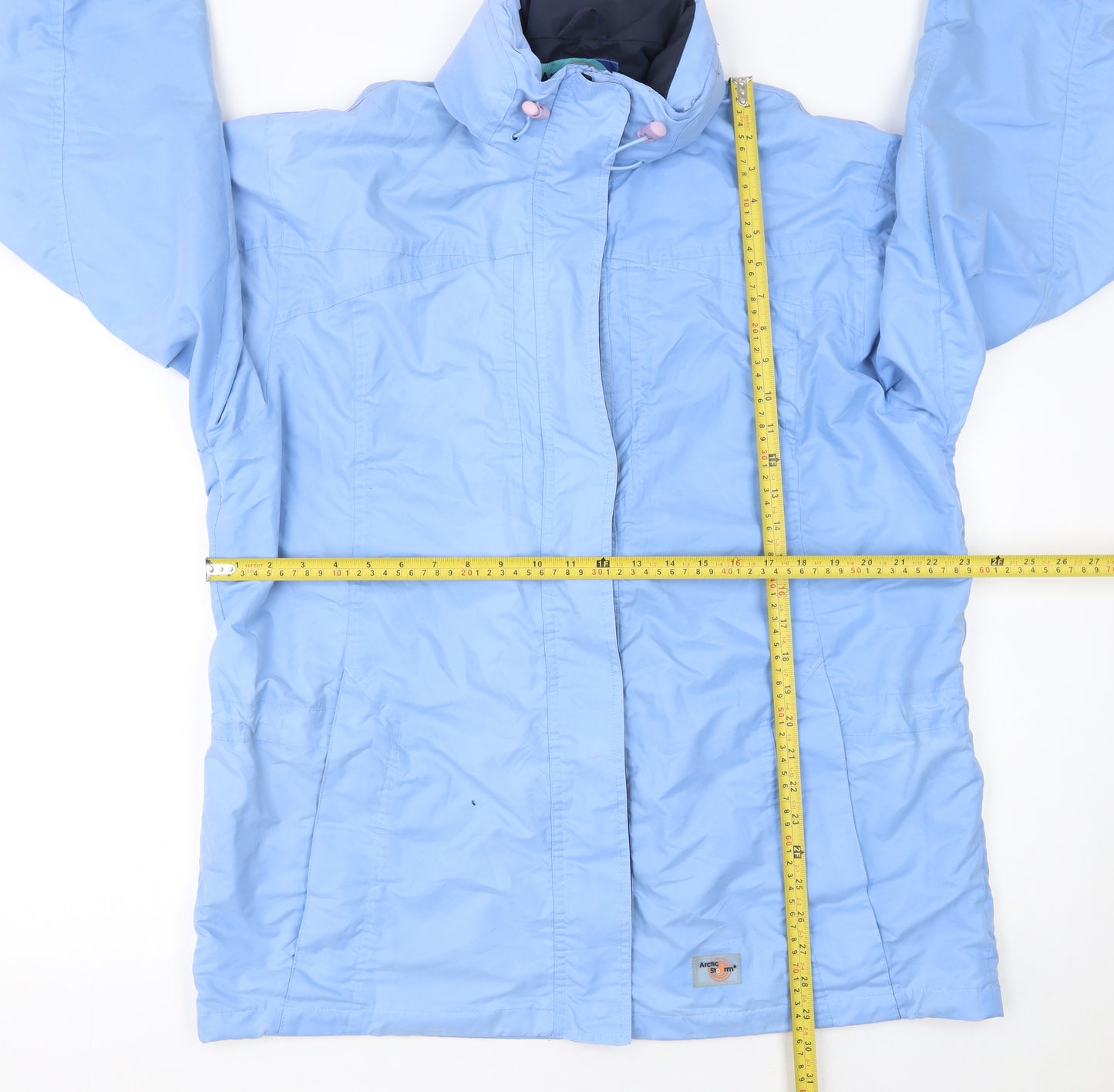 Arctic Storm Women Blue Size 18 Hooded Waterproof Parka Jacket