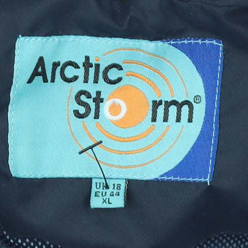 Arctic Storm Women Blue Size 18 Hooded Waterproof Parka Jacket